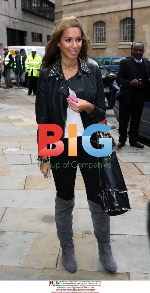 Leona Lewis outside Radio 2, London