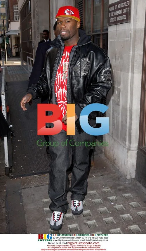 50 Cent leaving Radio 1 studios in London