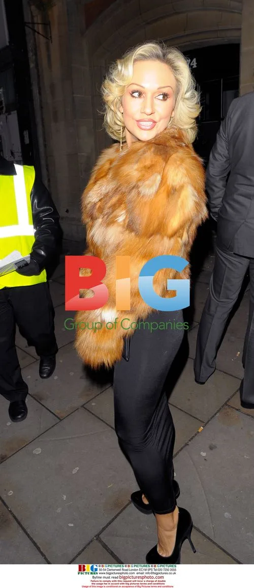 Kristina Rihanoff night out at Sugar Hut