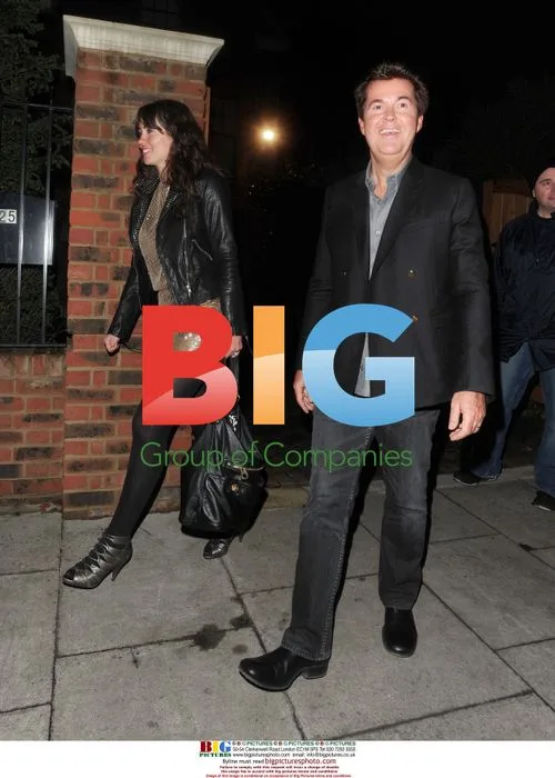 Simon Fuller at Geri Halliwell's Christmas Party