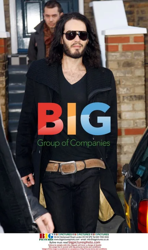 Russell Brand Leaving London Home