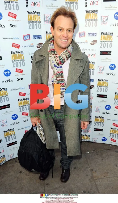 Jason Donovan at WhatsOnStage awards
