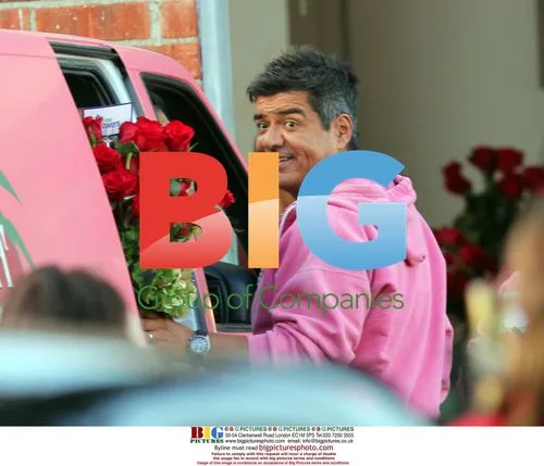 George Lopez on Valentines Day film set