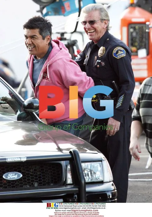 George Lopez pretends to get arrested on Valentines Day set