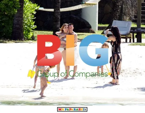 Frankie Dettori and Family on Holiday in Mauritius