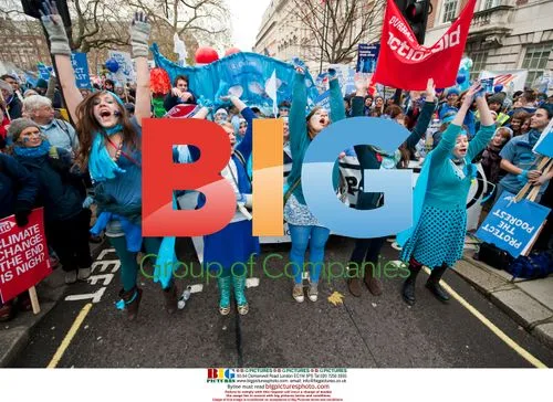Celebrities March in London Climate Protest