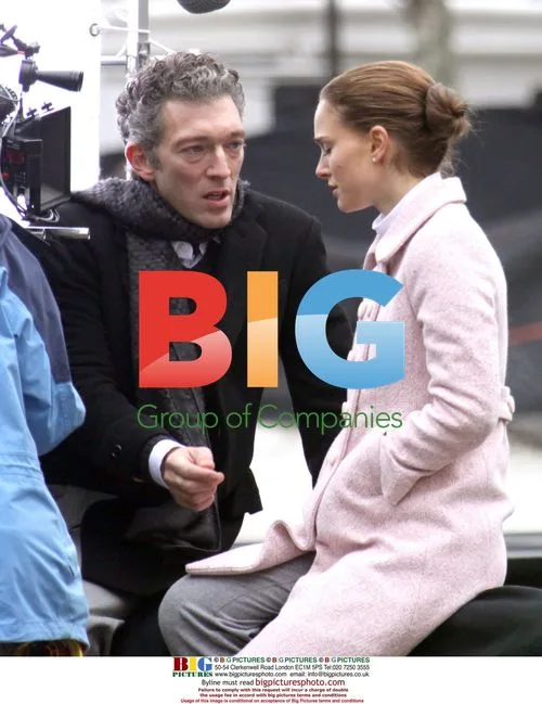 Vincent Cassel and Natalie Portman on 'Black Swan' set