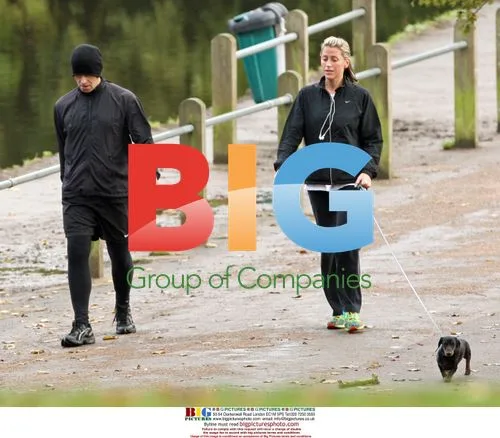 Liam Gallagher and Natalie Appleton go for a run