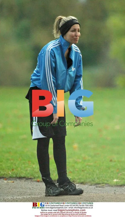 Liam Gallagher and Natalie Appleton go for a run