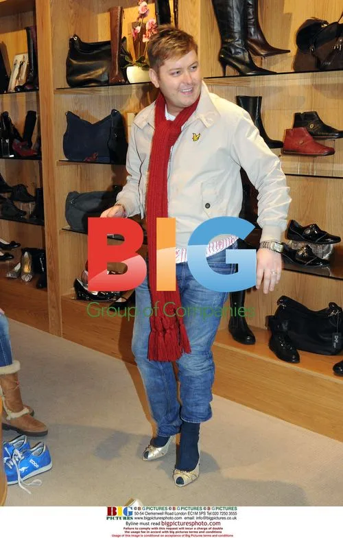 Brian Dowling and Pippa O'Connor at Cinderella Shoes in Dublin