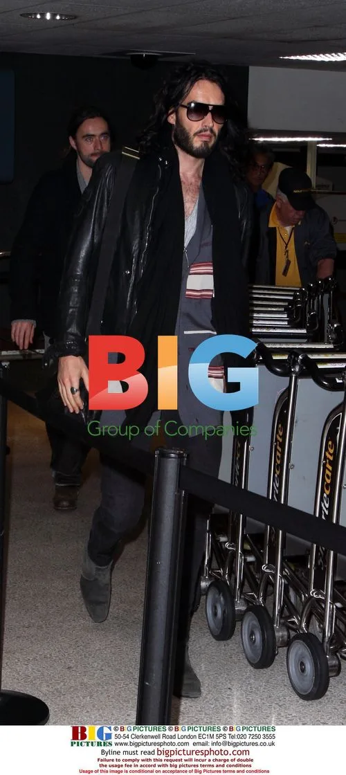 Russell Brand arrives at LAX airport