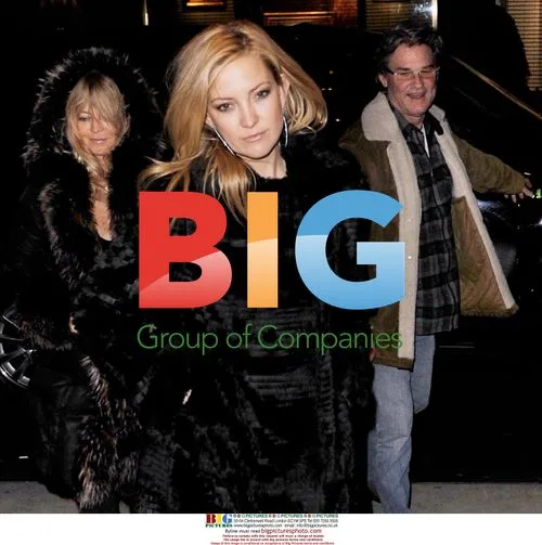 Kate Hudson, Kurt Russell and Goldie Hawn Out in New York