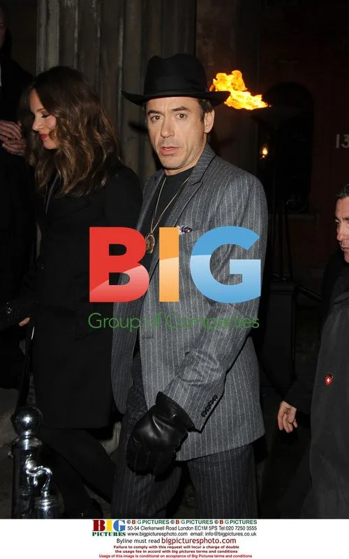 Robert Downey Jnr at Sherlock Holmes afterparty