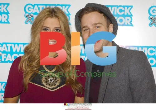 Stacey Solomon and Olly Murs at Gatwick Factor