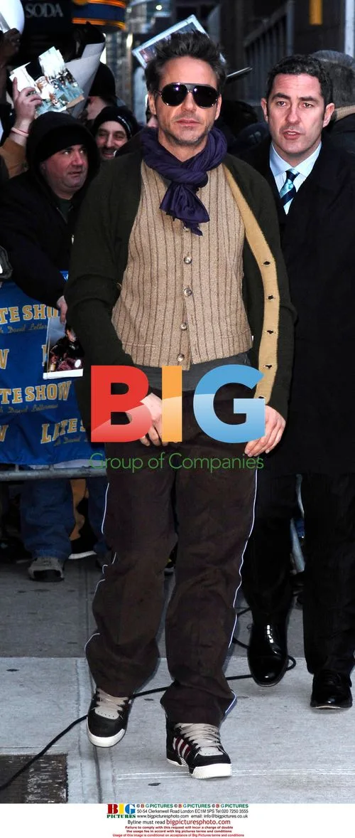 Robert Downey Jr. and wife Susan Levin visit 'The Late Show'