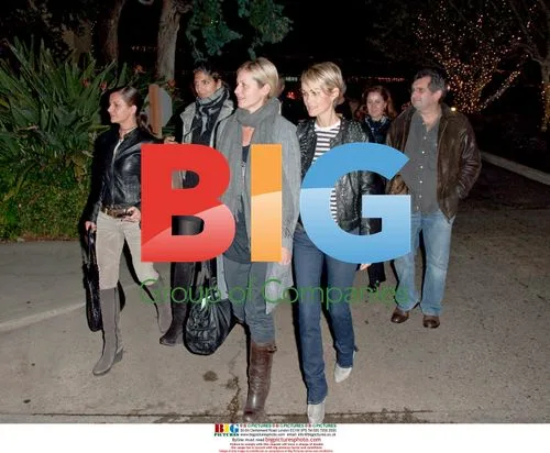 Laetitia Halliday and Hallyday's family celebrate