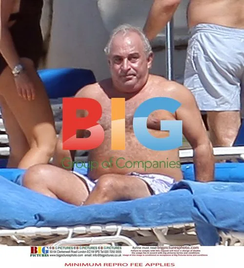 Sir Philip Green Relaxing in Barbados