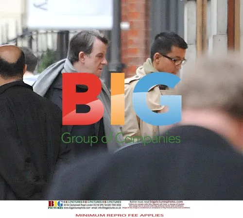 Business Secretary Lord Peter Mandelson out in London