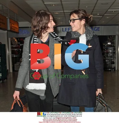 Alexa Chung and Alex Turner at Heathrow