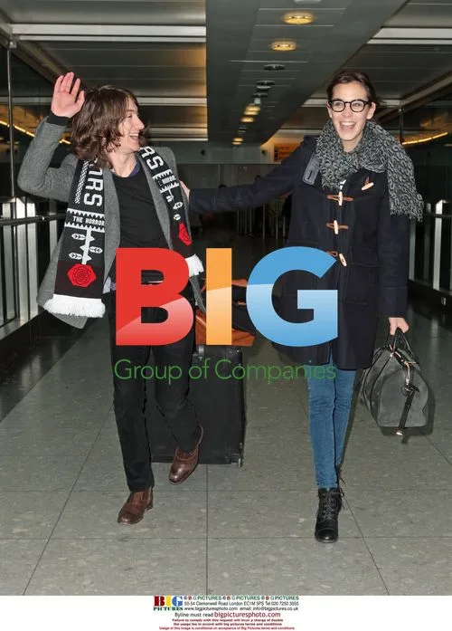 Alexa Chung and Alex Turner at Heathrow