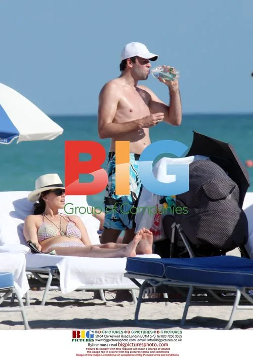 Greg Rusedski on Miami beach with family
