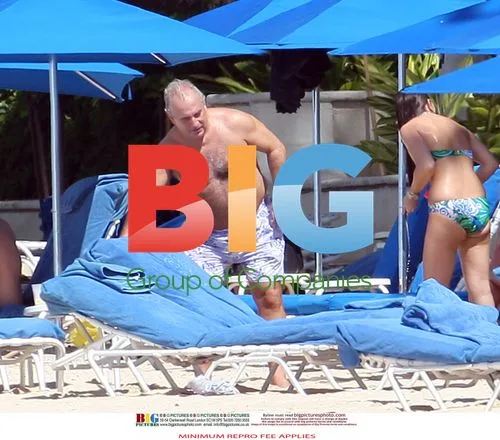 Sir Philip Green Relaxes in Barbados
