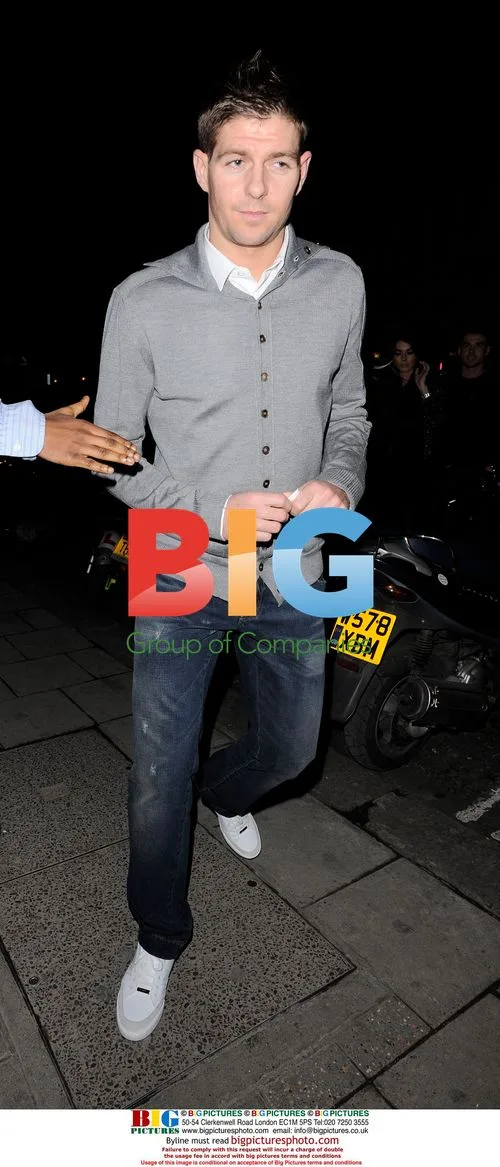 Steven Gerard and Alex Curran at Nobu Berkley