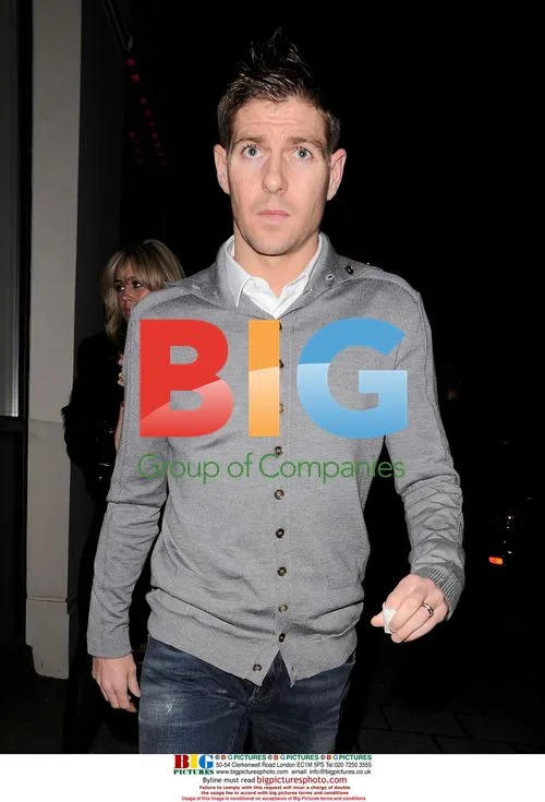 Steven Gerard and Alex Curran at Nobu