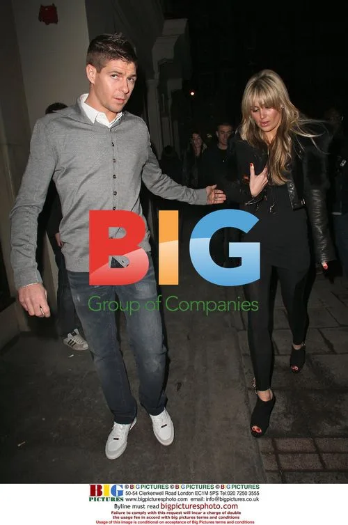 Steven Gerrard and Alex Curran at Nobu Berkley