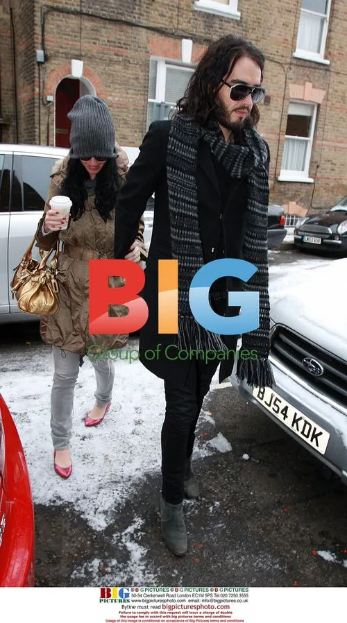 Russell Brand and Katy Perry leave for meal in London