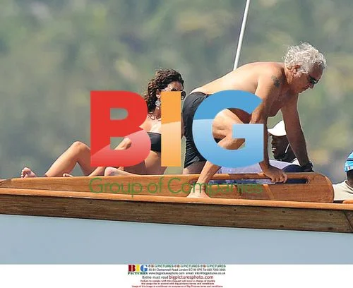 Flavio Briatore and Elisabetta Gregoraci in Kenya