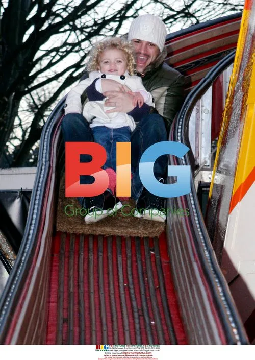 Peter Andre with Kids at Winter Wonderland
