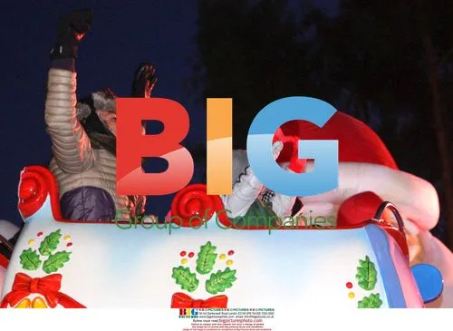 Peter Andre with kids at Winter Wonderland
