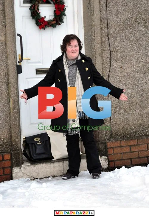 Susan Boyle Enjoys Snowy Weather