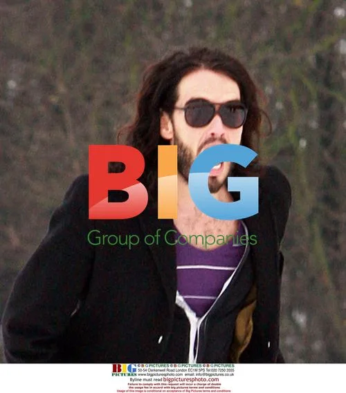 Russell Brand and Katy Perry go sledding in London