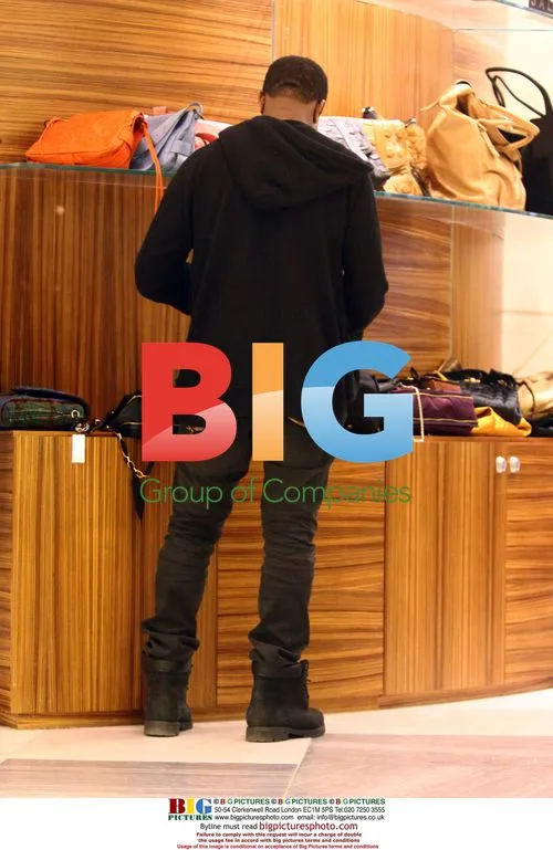 Kanye West shops at Barney's in Beverly Hills