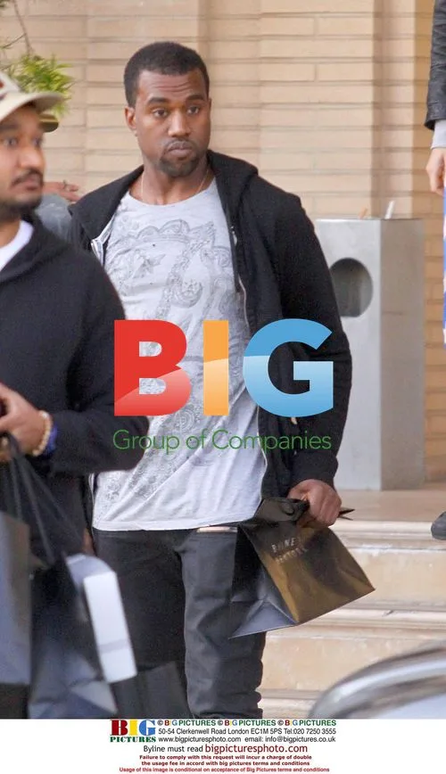 Kanye West shopping at Barney's New York