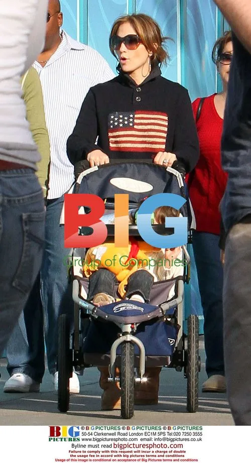 Jennifer Lopez and Marc Anthony at Disney's California Adventure