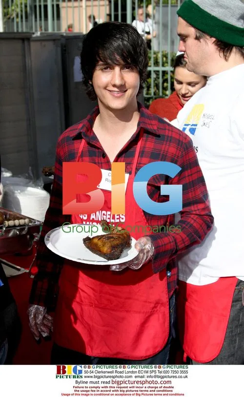 Chad Rogers at Christmas Eve for the Homeless