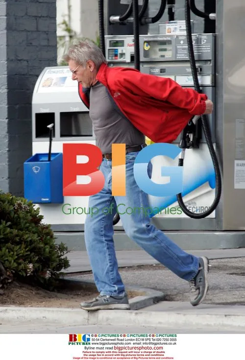 Harrison Ford receives script in Brentwood