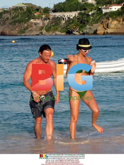 Thomas Kretschmann and Shermine Shahrivar in St Barth