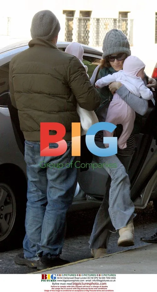 SJP and Matthew Broderick with Twins