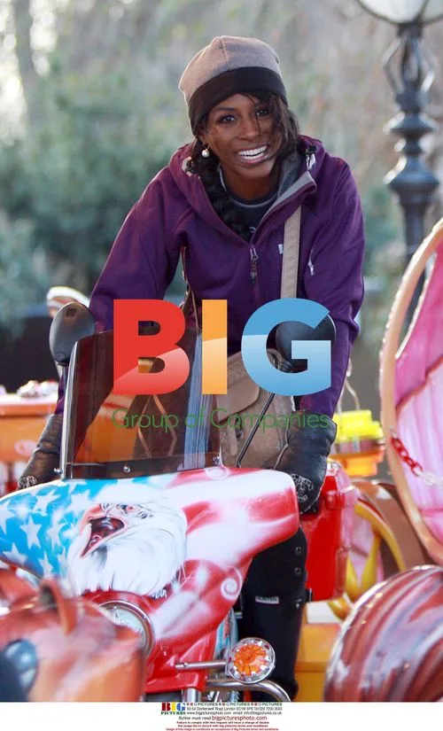 Sinitta at Winter Wonderland with kids