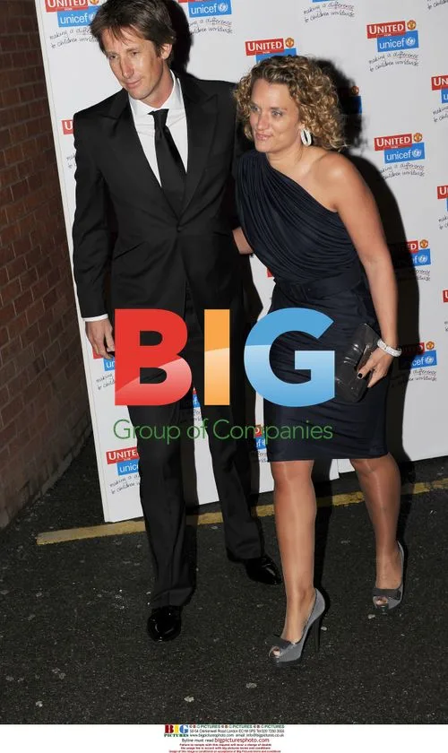 Edwin van der Sar and wife at Unicef gala