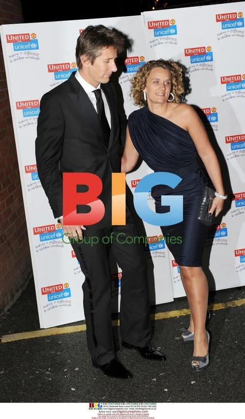 Edwin van der Sar and wife at Unicef gala