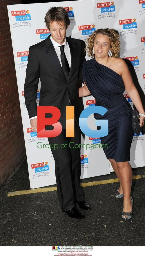 Edwin van der Sar and wife Annemarie at UNICEF gala