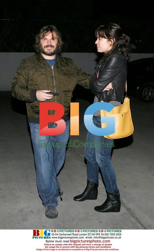 Jack Black Leaving Concert with Wife
