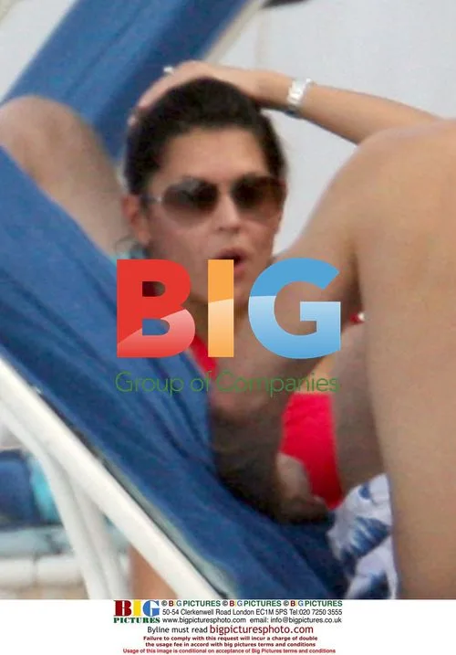 Gary Lineker and Danielle Bux on Barbados Beach