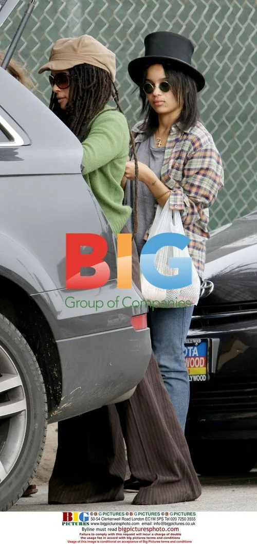 Lisa Bonet, Jason Momoa, and Zoe Kravitz in Venice
