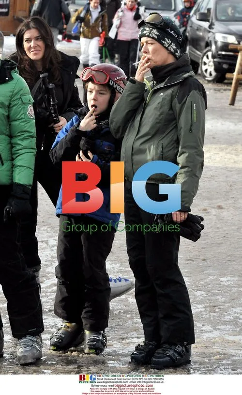 Caroline of Hanover and Alexandra in Switzerland